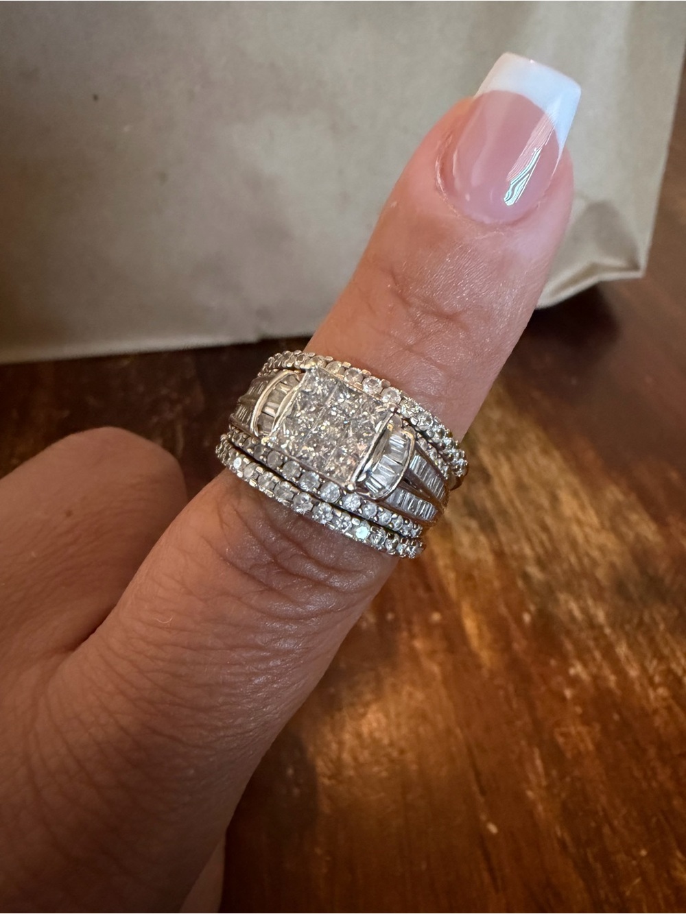 Diamond wedding set